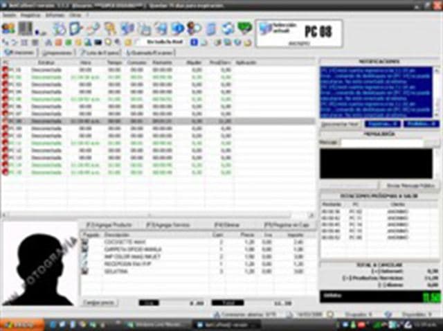 NetCoffee Server - pantalla 1